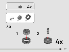 LEGO 42147 instructions page 89 – build guide
