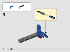 LEGO 42148 instructions page 8 – build guide