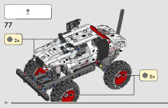 LEGO 42150 instructions page 72 – build guide