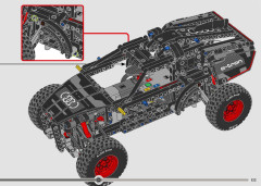 LEGO 42160 instructions page 133 – build guide