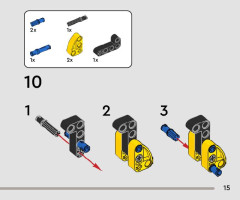 LEGO 42163 instructions page 15 – build guide