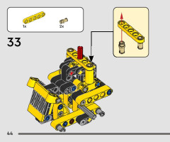 LEGO 42163 instructions page 44 – build guide