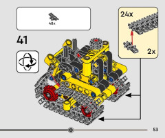 LEGO 42163 instructions page 53 – build guide