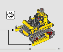 LEGO 42163 instructions page 55 – build guide