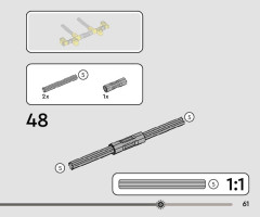 LEGO 42163 instructions page 61 – build guide