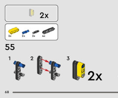 LEGO 42163 instructions page 68 – build guide