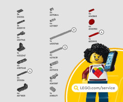 LEGO 42163 instructions page 75 – build guide