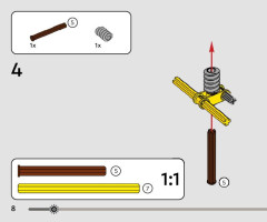 LEGO 42163 instructions page 8 – build guide