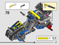 LEGO 42164 instructions page 43 – build guide