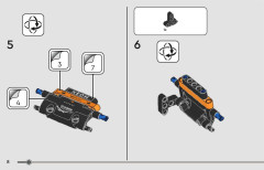 LEGO 42166 instructions page 8 – build guide