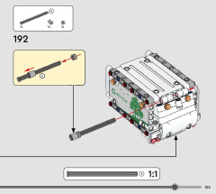 LEGO 42167 instructions page 125 – build guide