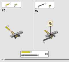 LEGO 42167 instructions page 70 – build guide