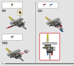 LEGO 42167 instructions page 72 – build guide