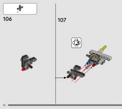 LEGO 42167 instructions page 74 – build guide