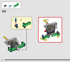 LEGO 42167 instructions page 76 – build guide