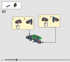LEGO 42168 instructions page 18 – build guide