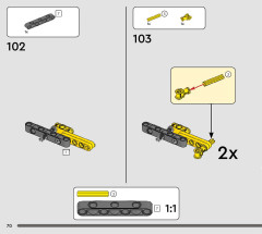 LEGO 42168 instructions page 70 – build guide