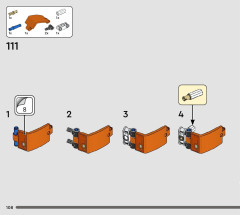 LEGO 42178 instructions page 108 – build guide