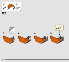 LEGO 42178 instructions page 110 – build guide