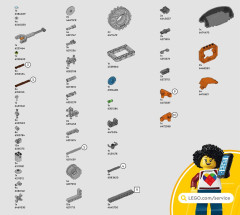 LEGO 42178 instructions page 127 – build guide