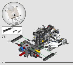 LEGO 42178 instructions page 72 – build guide