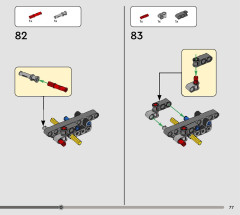 LEGO 42178 instructions page 77 – build guide