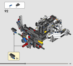 LEGO 42178 instructions page 83 – build guide