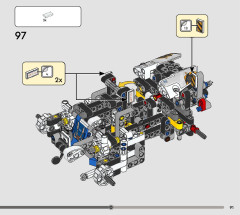 LEGO 42178 instructions page 91 – build guide