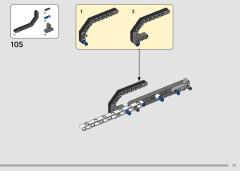 LEGO 42180 instructions page 71 – build guide