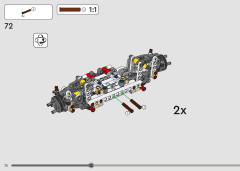 LEGO 42182 instructions page 72 – build guide