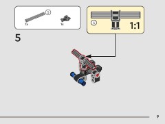 LEGO 42197 instructions page 9 – build guide