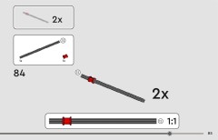 LEGO 42199 instructions page 85 – build guide
