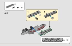 LEGO 42200 instructions page 45 – build guide
