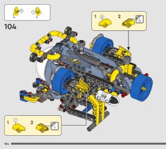 LEGO 42201 instructions page 104 – build guide