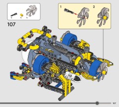 LEGO 42201 instructions page 107 – build guide