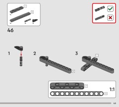 LEGO 42201 instructions page 45 – build guide