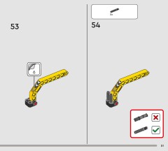 LEGO 42201 instructions page 51 – build guide