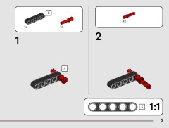LEGO 42211 instructions page 3 – build guide