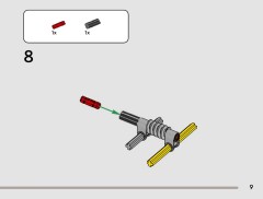 LEGO 42211 instructions page 9 – build guide