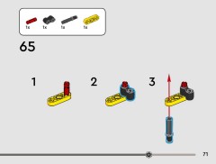 LEGO 42218 instructions page 71 – build guide
