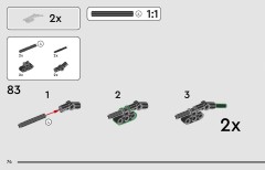 LEGO 42219 instructions page 74 – build guide