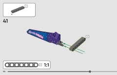 LEGO 42220 instructions page 44 – build guide