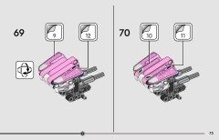 LEGO 42220 instructions page 73 – build guide