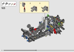 LEGO 42224 instructions page 72 – build guide