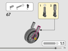 LEGO 42225 instructions page 73 – build guide