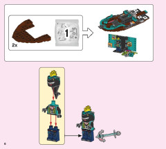 LEGO 43114 instructions page 6 – build guide