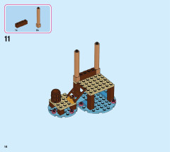 LEGO 43185 instructions page 14 – build guide