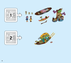 LEGO 43185 instructions page 4 – build guide