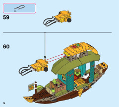LEGO 43185 instructions page 74 – build guide