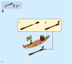 LEGO 43185 instructions page 8 – build guide